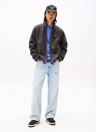 Tommy Jeans Siyah Erkek Sweatmont DM0DM22078PT2 TJM RLX BADGE FZ TEDD