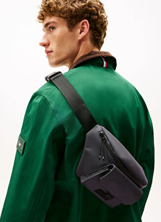 Tommy Hilfiger Gri Erkek Bel Çantası TH SEASONAL BUMBAG