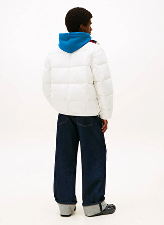 Tommy Jeans Beyaz Erkek Mont DM0DM22041YBL TJM DNA COLLAR PUFFR