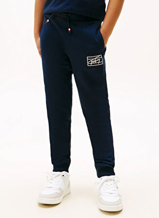 Tommy Hilfiger Lastikli Paça Lacivert Erkek Çocuk Eşofman Altı KB0KB09967C1G