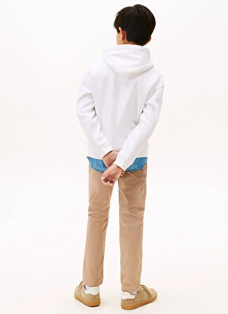 Tommy Hilfiger Baskılı Erkek Çocuk Beyaz Sweatshırt KB0KB10112YBR