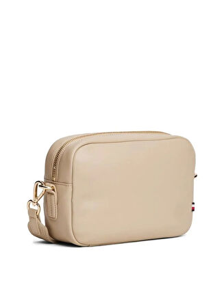 Tommy Hilfiger Popette Soft Kurumsal Kamera Kadın Bej Çanta AW0AW179970F4