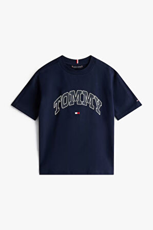 Erkek Çocuk Baskılı Kısa Kollu Tişört – Lacivert | 14 Yaş