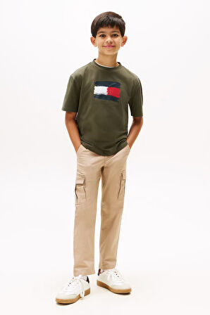 Erkek Çocuk Regular Fit Grafik Baskılı T-Shirt - Haki | 8 Yaş