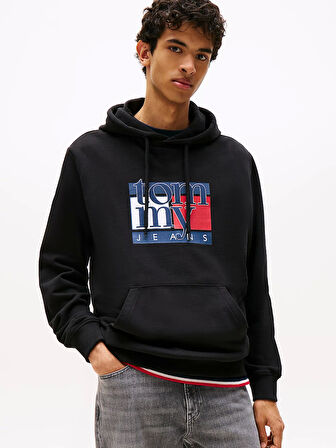 Tommy Jeans TJM Normal Kesim RWB Bayrak Desenli Erkek Kazak DM0DM22092BDS