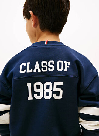 Tommy Hilfiger Baskılı Erkek Çocuk Lacivert Sweatshırt KB0KB09985C1G