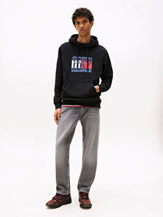 Tommy Jeans TJM Normal Kesim RWB Bayrak Desenli Erkek Kazak DM0DM22092BDS