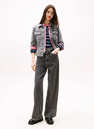 Tommy Jeans Standart Gri Kadın Ceket DW0DW215551DA