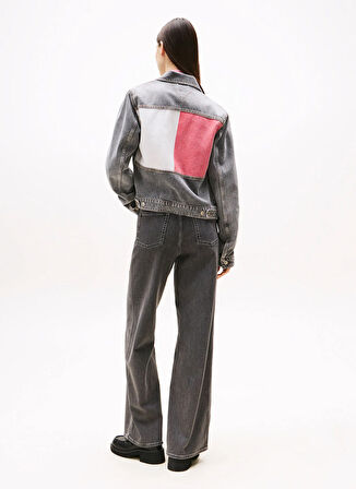 Tommy Jeans Standart Gri Kadın Ceket DW0DW215551DA