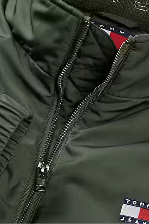 Erkek Dik Yaka Dolgulu Mont - Haki | M