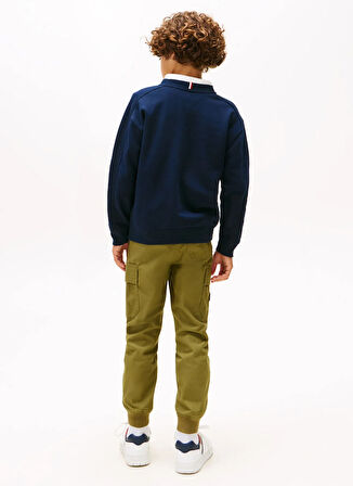 Tommy Hilfiger Baskılı Erkek Çocuk Lacivert Sweatshırt KB0KB09899C1G