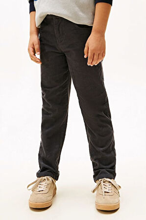 Erkek Çocuk Skater Fit Kadife Pantolon - Antrasit | 8 Yaş