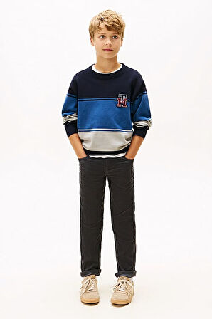 Erkek Çocuk Skater Fit Kadife Pantolon - Antrasit | 8 Yaş