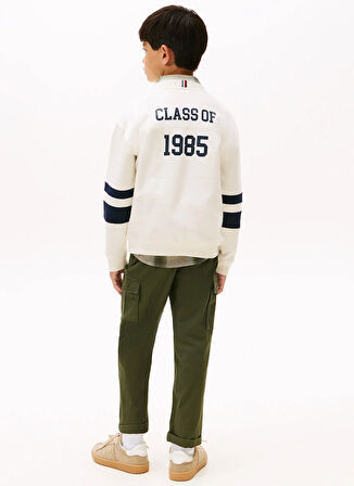 Tommy Hilfiger Baskılı Erkek Çocuk Ekru Sweatshırt KB0KB09985YA8
