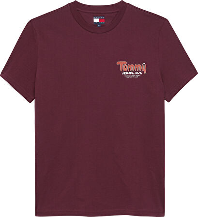 TJM SLIM FONT PLAY TEE Erkek Kırmızı T-Shirt - DM0DM22049