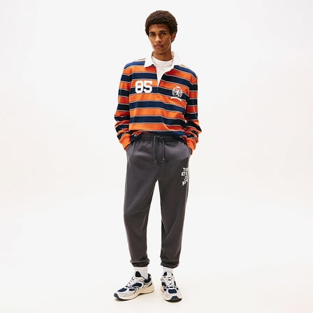 Tommy Hilfiger Heritage Varsity Erkek Gri Eşofman Altı