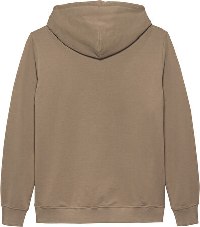 TOMMY HILFIGER Erkek Marka Logolu Kapüşonlu Şık Görünüşlü Bej Sweatshirt DM0DM22092 AFE