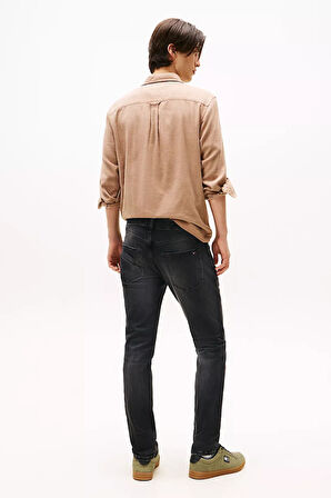 Erkek Scanton Dar Kalıp Modal Karışımlı Jean Pantolon - Siyah | 30/32