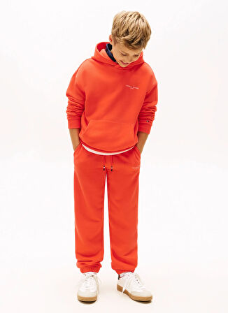 Tommy Hilfiger Lastikli Paça Nar Çiçeği Kız Çocuk Eşofman Altı KS0KS00662XM2