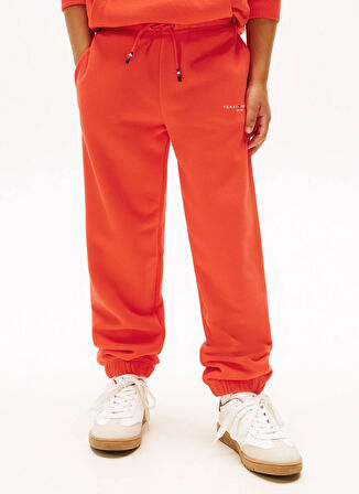 Tommy Hilfiger Lastikli Paça Nar Çiçeği Kız Çocuk Eşofman Altı KS0KS00662XM2