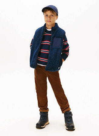 Tommy Hilfiger Düz Lacivert Erkek Çocuk Yelek KS0KS00659C1G