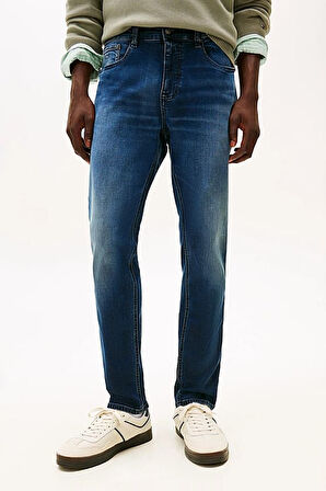 Erkek Austin Dar Kalıp Daralan Paça Jean Pantolon - Mavi | 32/30