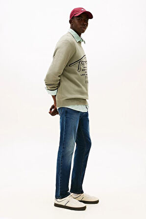 Erkek Austin Dar Kalıp Daralan Paça Jean Pantolon - Mavi | 32/30