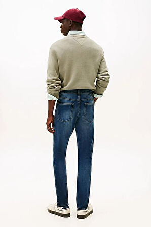 Erkek Austin Dar Kalıp Daralan Paça Jean Pantolon - Mavi | 32/30