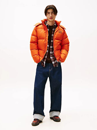 Tommy Hilfiger TJM Alaska Kuş Tüyü Şişme Erkek Turuncu Ceket DM0DM22036SZZ