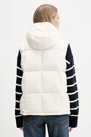 Tommy Hilfiger TJW Alaska Grid Kuş Tüyü Kadın Beyaz Yelek DW0DW21627YBH