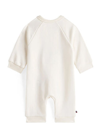 Tommy Hilfiger Leopar Desenli Regular Fit Ekru Bebek Tulum KN0KN02124YA8