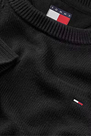 Erkek Slim Fit Bisiklet Yaka Triko Kazak - Siyah | S