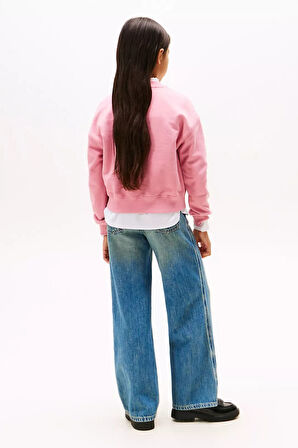 Kız Çocuk Regular Kalıp Nakış Logolu Sweatshirt - Pembe | 10 Yaş