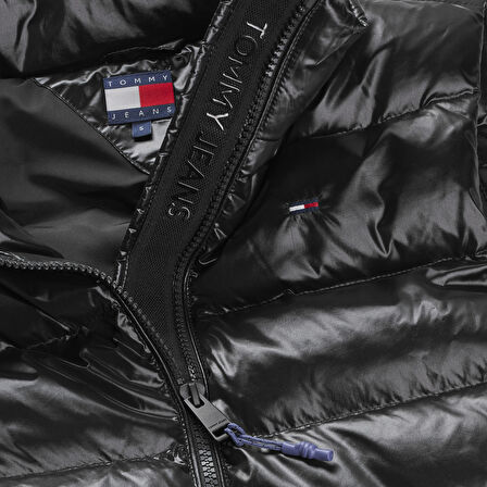 TOMMY HILFIGER Kadın Marka Logolu Full Fermuarlı Şık Görünüşlü Günlük Kullanıma Uygun Siyah Yelek DW0DW21622 BDS