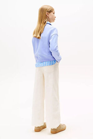 Kız Çocuk Regular Kalıp Nakış Logolu Sweatshirt - Lila | 12 Yaş