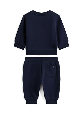 Tommy Hilfiger Baskılı Lacivert Bebek Eşofman Takımı KN0KN02109C1G
