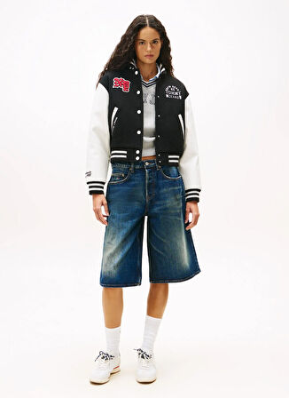 Tommy Jeans Standart Siyah Kadın Ceket DW0DW21628BDS