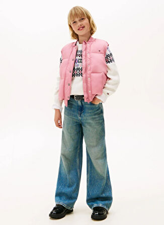 Tommy Hilfiger Pembe Kız Çocuk Şişme Yelek KG0KG08856THC