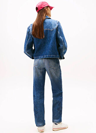 Tommy Jeans Standart Koyu Mavi Kadın Ceket DW0DW215531BK