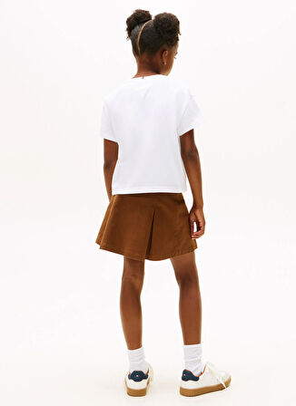 Tommy Hilfiger Baskılı Beyaz Kız Çocuk T-Shirt KG0KG090130K4