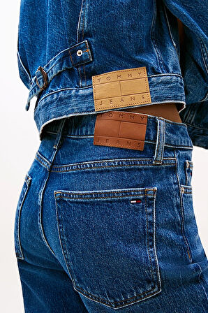 Kadın Cleo Orta Bel İspanyol Paça Jean Pantolon - Mavi | 31/30