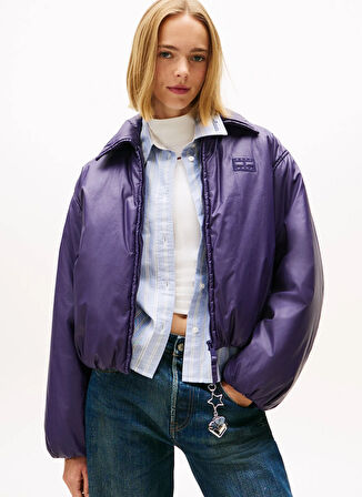 Tommy Jeans Standart Mor Kadın Ceket DW0DW21671VLY