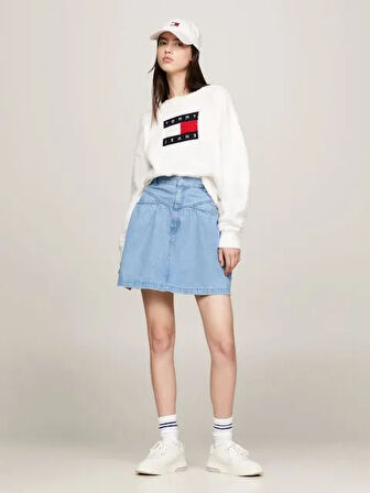Tommy Jeans TJW Kutu Kesim Armalı Kadın T-shirt DW0DW22202YBH