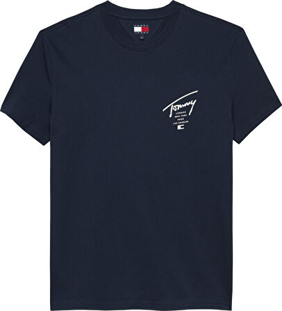 TJM REG SIGN CITY TEE EXT Erkek Mavi T-Shirt - DM0DM22120