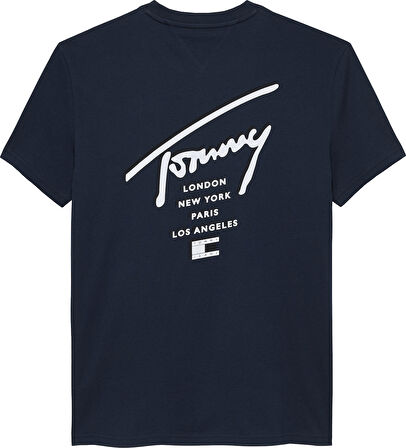 TJM REG SIGN CITY TEE EXT Erkek Mavi T-Shirt - DM0DM22120