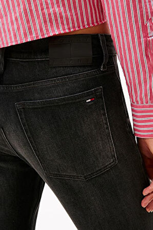 Kadın Orta Yüksel Bel Bootcut Fit Jean Pantolon - Siyah | 28/30