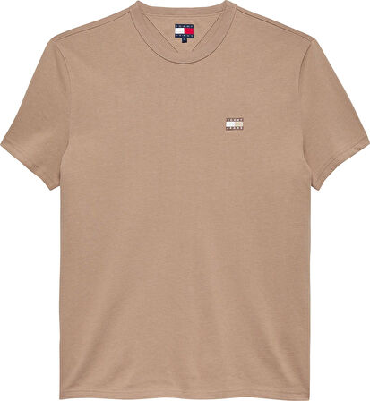 TJM REG BADGE TEE EXT Erkek Kahverengi T-Shirt - DM0DM20322