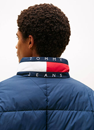 Tommy Jeans Lacivert Erkek Mont DM0DM22041C1G TJM DNA COLLAR PUFFR