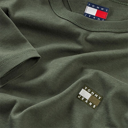 TJM REG BADGE TEE EXT Erkek Yeşil T-Shirt - DM0DM20322