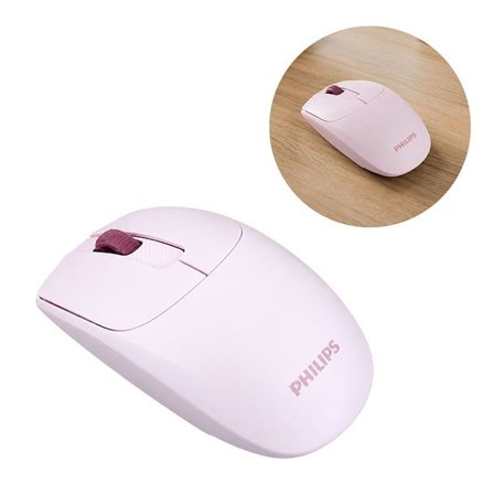 Philips SPK7398P 1600 DPI Sessiz Tıklama Pembe Kablosuz Ofis Mouse
